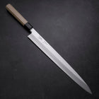 Yanagiba Blue Steel #2 Kasumi Manche en Buffle et Magnolia 330mm-[Musashi]-[Couteaux de cuisine japonais]