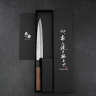 Yanagiba Blue Steel #2 Kasumi Manche en Noyer 165mm-[Musashi]-[Couteaux de cuisine japonais]