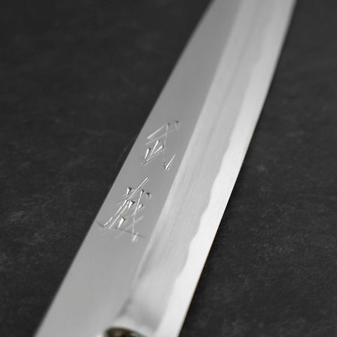 Yanagiba Blue Steel #2 Kasumi Manche en Noyer 180mm-[Musashi]-[Couteaux de cuisine japonais]