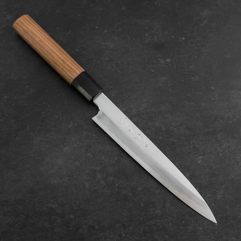 Yanagiba Blue Steel #2 Kasumi Manche en Noyer 180mm-[Musashi]-[Couteaux de cuisine japonais]