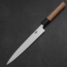 Yanagiba Blue Steel #2 Kasumi Manche en Noyer 200mm-[Musashi]-[Couteaux de cuisine japonais]