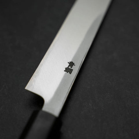 Yanagiba Blue Steel #2 Kasumi Manche en Noyer 200mm-[Musashi]-[Couteaux de cuisine japonais]