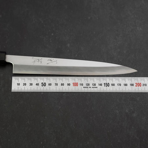 Yanagiba Blue Steel #2 Kasumi Manche en Noyer 200mm-[Musashi]-[Couteaux de cuisine japonais]