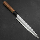 Yanagiba Blue Steel #2 Kasumi Manche en Noyer 200mm-[Musashi]-[Couteaux de cuisine japonais]