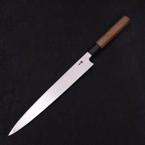 Yanagiba Blue Steel #2 Kasumi Manche en Noyer 270mm-[Musashi]-[Couteaux de cuisine japonais]