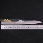 Yanagiba Blue Steel #2 Kurouchi Chokin Sakura-Fuji Manche en Buffle et Ébène 240mm-[Musashi]-[Couteaux de cuisine japonais]