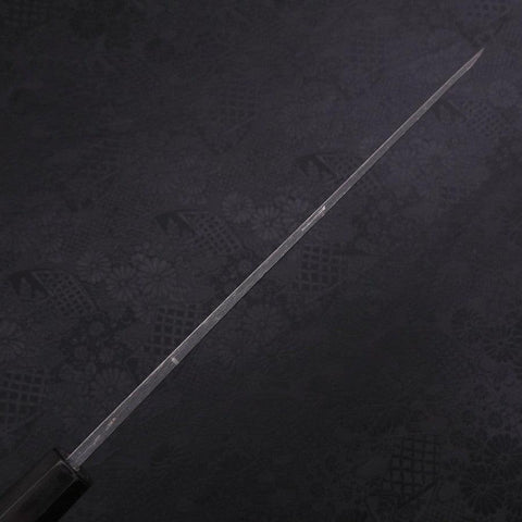 Yanagiba Blue Steel #2 Kurouchi Chokin Sakura-Fuji Manche en Buffle et Ébène 240mm-[Musashi]-[Couteaux de cuisine japonais]