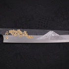 Yanagiba Blue Steel #2 Kurouchi Chokin Sakura-Fuji Manche en Buffle et Ébène 240mm-[Musashi]-[Couteaux de cuisine japonais]