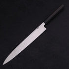Yanagiba Blue Steel #2 Kurouchi Chokin Sakura-Fuji Manche en Buffle et Ébène 270mm-[Musashi]-[Couteaux de cuisine japonais]