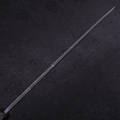 Yanagiba Blue Steel #2 Kurouchi Chokin Sakura-Fuji Manche en Buffle et Ébène 270mm-[Musashi]-[Couteaux de cuisine japonais]