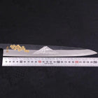Yanagiba Blue Steel #2 Kurouchi Chokin Sakura-Fuji Manche en Buffle et Ébène 270mm-[Musashi]-[Couteaux de cuisine japonais]
