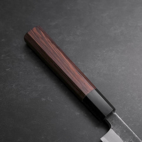 Yanagiba Blue Steel #2 Kurouchi Manche en Buffle et Bois de Wengé 270mm-[Musashi]-[Couteaux de cuisine japonais]