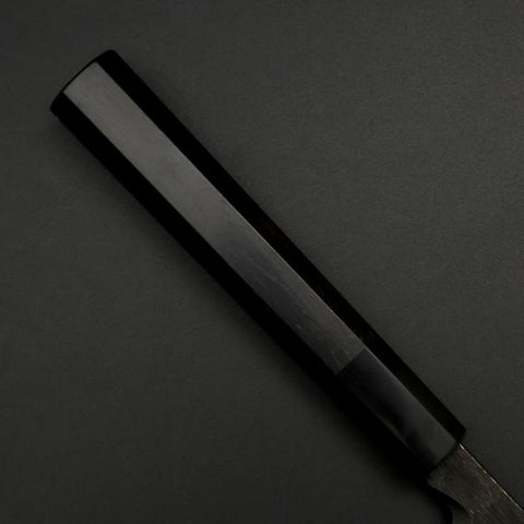 Yanagiba Blue Steel #2 Kurouchi Manche en Buffle et Ébène 240mm-[Musashi]-[Couteaux de cuisine japonais]