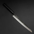Yanagiba Blue Steel #2 Kurouchi Manche en Buffle et Ébène 240mm-[Musashi]-[Couteaux de cuisine japonais]