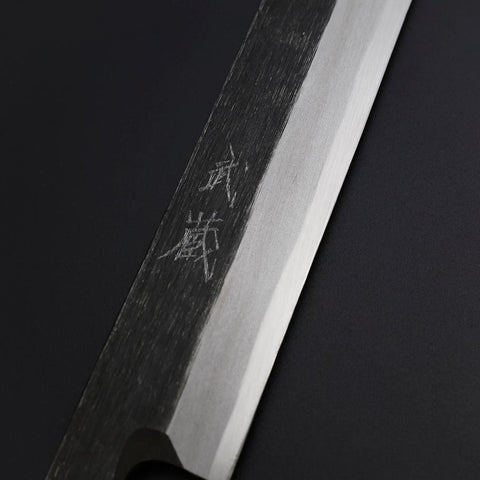 Yanagiba Blue Steel #2 Kurouchi Manche en Buffle et Ébène 260mm-[Musashi]-[Couteaux de cuisine japonais]