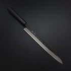 Yanagiba Blue Steel #2 Kurouchi Manche en Buffle et Ébène 260mm-[Musashi]-[Couteaux de cuisine japonais]