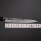 Yanagiba Blue Steel #2 Kurouchi Tsuchime Deba White Steel #2 Kurouchi Tsuchime Manche en Cerisier 150mm 200mm-[Musashi]-[Couteaux de cuisine japonais]