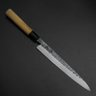 Yanagiba Blue Steel #2 Kurouchi Tsuchime Deba White Steel #2 Kurouchi Tsuchime Manche en Cerisier 150mm 200mm-[Musashi]-[Couteaux de cuisine japonais]