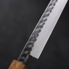 Yanagiba Blue Steel #2 Kurouchi Tsuchime Manche Yaki Urushi 210mm-[Musashi]-[Couteaux de cuisine japonais]