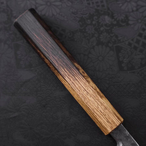Yanagiba Blue Steel #2 Kurouchi Tsuchime Manche Yaki Urushi 240mm-[Musashi]-[Couteaux de cuisine japonais]