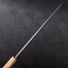 Yanagiba Blue Steel #2 Kurouchi Tsuchime Manche Yaki Urushi 270mm-[Musashi]-[Couteaux de cuisine japonais]