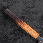 Yanagiba Blue Steel #2 Kurouchi Tsuchime Manche Yaki Urushi 300mm-[Musashi]-[Couteaux de cuisine japonais]