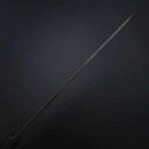 Yanagiba Blue Steel #2 Kurouchi Tsuchime Manche en Buffle et Ébène 260mm-[Musashi]-[Couteaux de cuisine japonais]