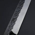 Yanagiba Blue Steel #2 Kurouchi Tsuchime Manche en Buffle et Ébène 270mm-[Musashi]-[Couteaux de cuisine japonais]