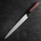 Yanagiba Blue Steel #2 Nashiji Manche en Buffle et Noyer 270mm-[Musashi]-[Couteaux de cuisine japonais]