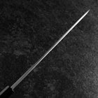 Yanagiba Blue Steel #2 Nashiji Manche en Buffle et Noyer 270mm-[Musashi]-[Couteaux de cuisine japonais]