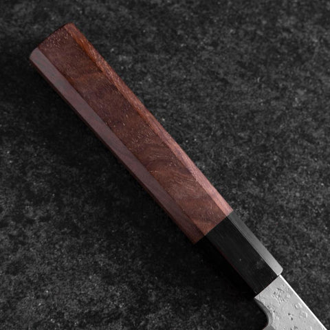 Yanagiba Blue Steel #2 Nashiji Manche en Buffle et Noyer 270mm-[Musashi]-[Couteaux de cuisine japonais]