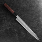 Yanagiba Blue Steel #2 Nashiji Manche en Buffle et Noyer 270mm-[Musashi]-[Couteaux de cuisine japonais]