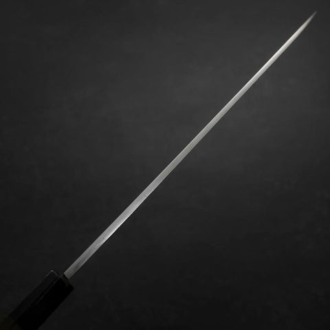Yanagiba Blue Steel #2 Suminagashi Manche en Buffle et Ébène 240mm-[Musashi]-[Couteaux de cuisine japonais]