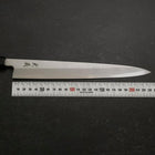 Yanagiba Blue Steel #2 Suminagashi Manche en Buffle et Ébène 240mm-[Musashi]-[Couteaux de cuisine japonais]