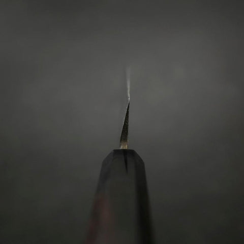 Yanagiba Blue Steel #2 Suminagashi Manche en Buffle et Ébène 300mm-[Musashi]-[Couteaux de cuisine japonais]