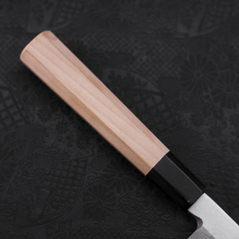 Yanagiba Blue Steel #2 Suminagashi Manche en Buffle et Magnolia 260mm-[Musashi]-[Couteaux de cuisine japonais]