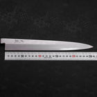Yanagiba Blue Steel #2 Suminagashi Manche en Buffle et Magnolia 260mm-[Musashi]-[Couteaux de cuisine japonais]