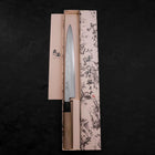 Yanagiba Blue Steel #2 Suminagashi Manche en Buffle et Magnolia 260mm-[Musashi]-[Couteaux de cuisine japonais]