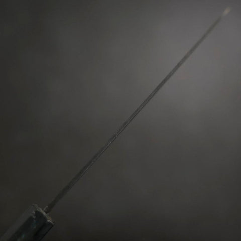 Yanagiba Blue steel #1 Double-Tranchant Manche Urushi Bleu Sombre 170mm-[Musashi]-[Couteaux de cuisine japonais]
