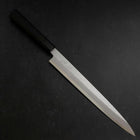 Yanagiba Blue steel #1 Suminagashi Manche en Buffle et Ébène avec Saya 270mm-[Musashi]-[Couteaux de cuisine japonais]