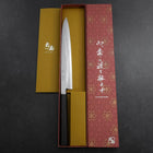 Yanagiba Blue steel #2 Damas Manche en Buffle et Ébène 210mm-[Musashi]-[Couteaux de cuisine japonais]