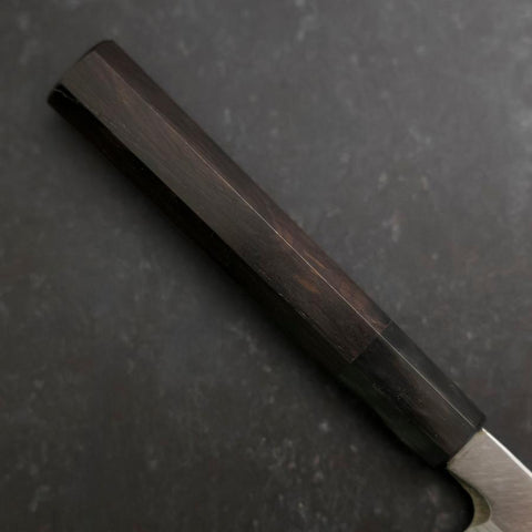 Yanagiba Blue Steel #2 Damascus Buffalo Ebony Handle 210mm