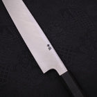 Yanagiba Blue Steel #2 Kurouchi Chokin Sakura-Fuji Buffalo Ebony Handle 240mm-[Musashi]-[Japanese-Kitchen-Knives]