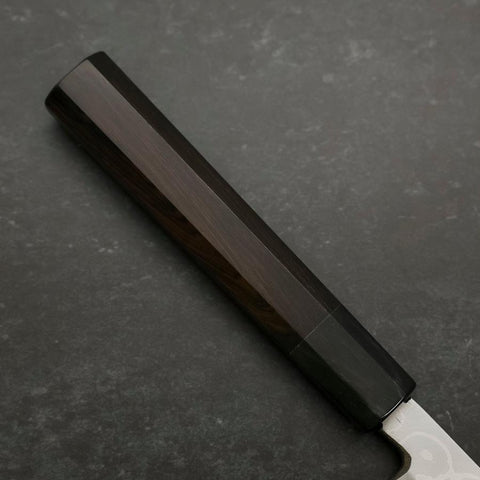 Yanagiba Blue steel #2 Suminagashi Manche en Buffle et Ébène 300mm-[Musashi]-[Couteaux de cuisine japonais]