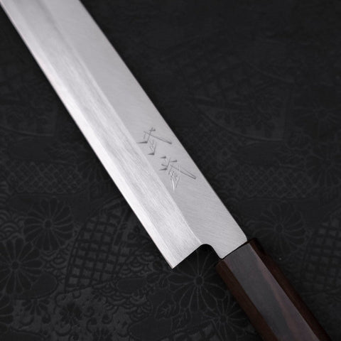 Yanagiba Gaucher AUS-10 Manche Ébène 240mm-[Musashi]-[Couteaux de cuisine japonais]