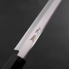 Yanagiba Gaucher AUS-10 Poli Manche en Buffle et Bois de Teck 210mm-[Musashi]-[Couteaux de cuisine japonais]