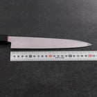 Yanagiba Gaucher AUS-10 Poli Manche en Buffle et Bois de Teck 210mm-[Musashi]-[Couteaux de cuisine japonais]