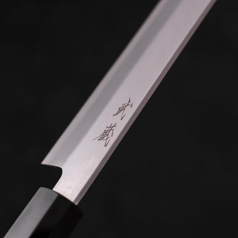 Yanagiba Gaucher AUS-10 Poli Manche en Buffle et Bois de Wengé 290mm-[Musashi]-[Couteaux de cuisine japonais]