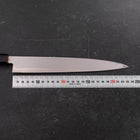 Yanagiba Gaucher AUS-10 Poli Manche en Buffle et Teck 240mm-[Musashi]-[Couteaux de cuisine japonais]
