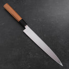 Yanagiba Gaucher AUS-10 Poli Manche en Buffle et Teck 240mm-[Musashi]-[Couteaux de cuisine japonais]